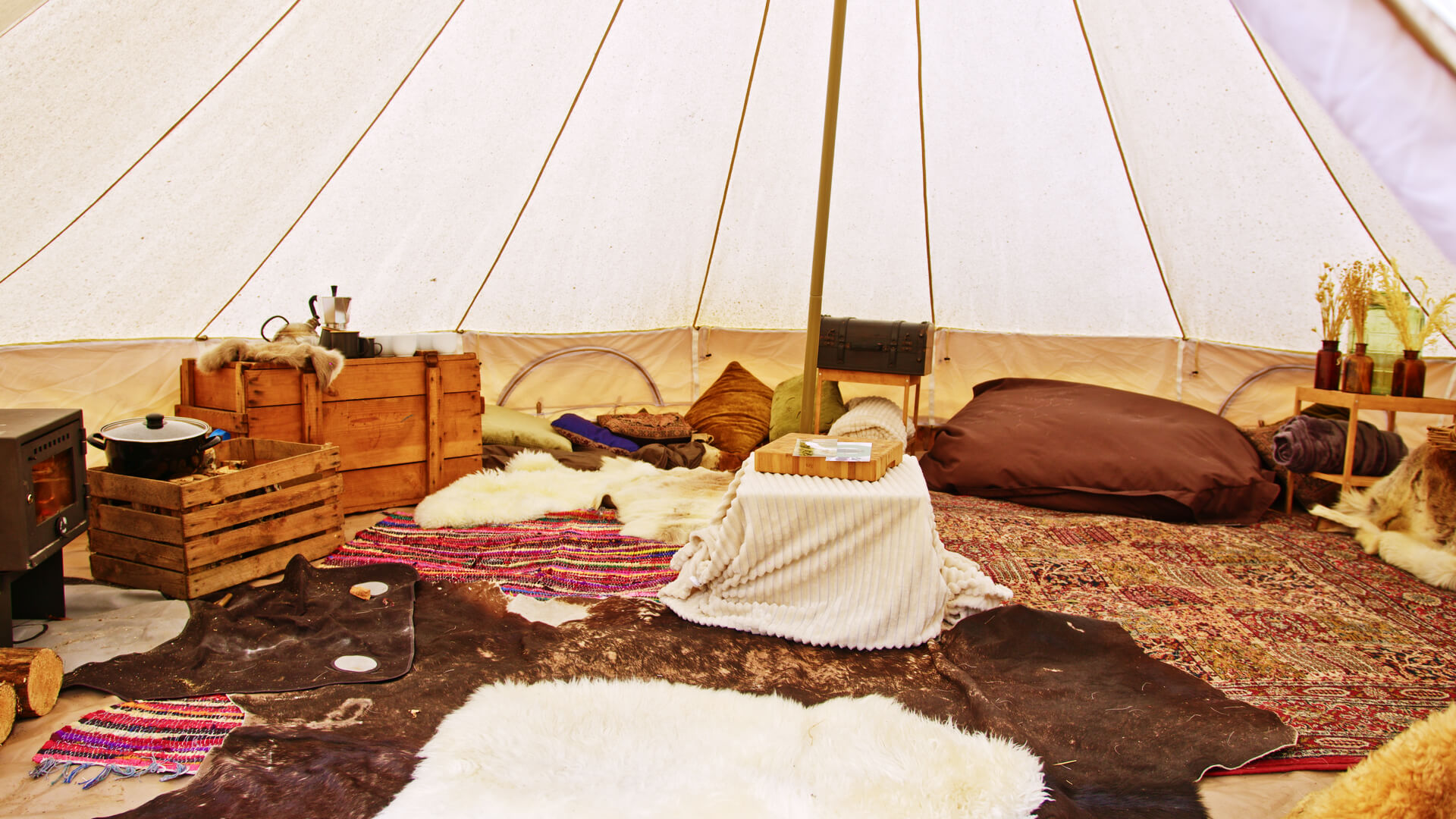 Glamping inside