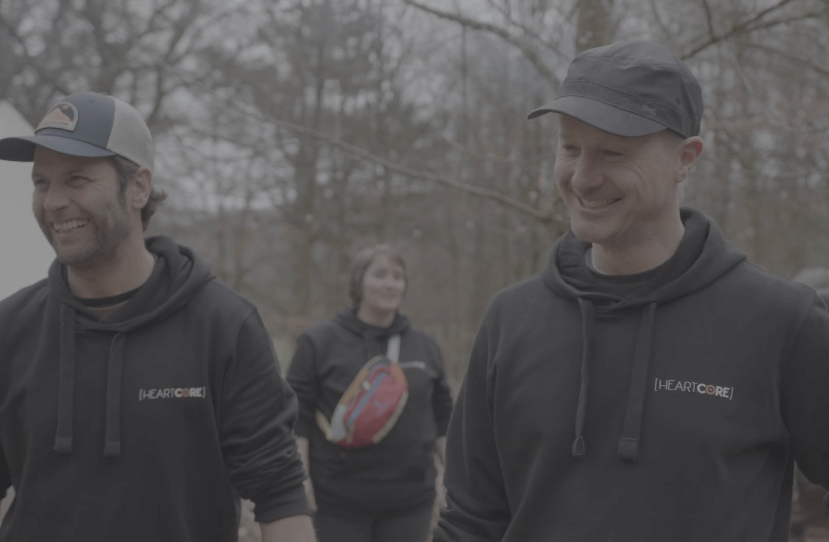 Fire cooking happy people